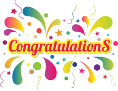 Congratulations banner Congratulations banner